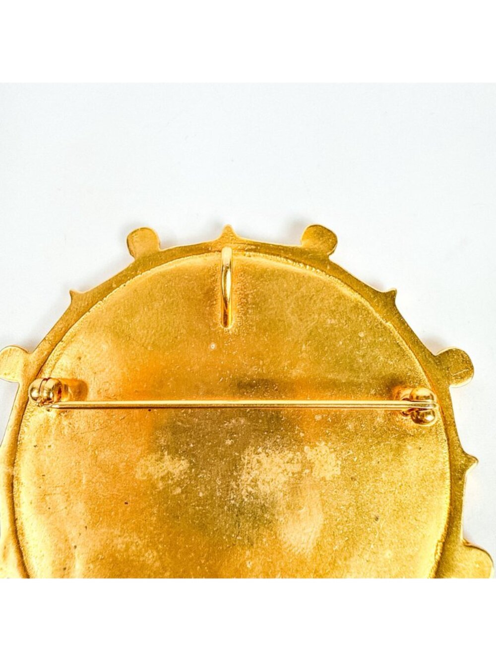Vintage Metropolitan MMA 1990 Inca Inah Mayan Gold Tone Calendar Brooch Pendant - Picture 5 of 5